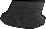 X AUTOHAUX Flat Face Cargo Liner Rear Trunk Mat Trunk Cargo Luggage Boot Tray Mat Vertical Stripes Pattern for Kia Seltos 2021-2024 Anti-Slip