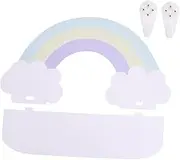 Nursery Decor Wall Shelf Clouds Storage Organizer 1pc Home Decorative Accessory Wall Hanging Rack and Design