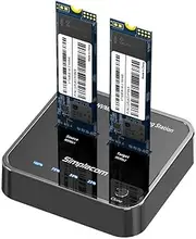 Simplecom SD550 USB 3.2 Gen2 to Dual Bay NVMe M.2 SSD Docking Station Duplicator Offline Clone