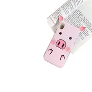 Stereoscopic Ear Pink Pig Pattern Shockproof Tpu Case For Iphone Xs Max