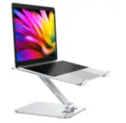 Foldable Laptop Stand, Height Adjustable Ergonomic Computer Stand for Desk