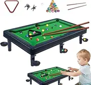 Pool Table Toy Set, Tabletop Pool Game for Adults, Billiards Table for Children, Travel-Friendly Pool Table, Pool Game Set for Beginners, Family-Friendly Pool Table, Tabletop Billiards for Adults
