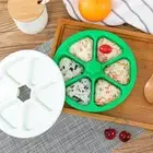 6-grid Rice Ball Machine-pressed Non-stick Triangular Sushi Rice Ball Mold RODE