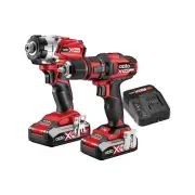 Ozito PXC 18V Cordless Drill + Impact Driver Kit Power Tools Equipment