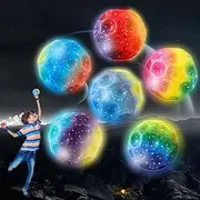 PASLFC Moon Ball, Jumping Ball, Space Ball, Super High Bouncing Bounciest Lightweight Foam Ball, High Jumping Rubber Ball, Jumps Rubber Ball, Space Ball, Makes a Popping Sound