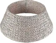 2024 New Models Christmas Tree Collar / Christmas Tree Skirt In Natural Colored Water Hyacinth - 60 Cm