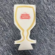 Stella Artois Koozie Cooler Glass Shaped For Can or Bottle