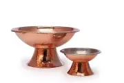 Copper Frutera Bowl 10" Hammered Copper Dish Pedestal New Fruit Bowl