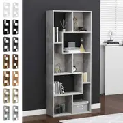 Book Cabinet White Chipboard Bookcase Room Divider Rack Multi Colours vidaXL