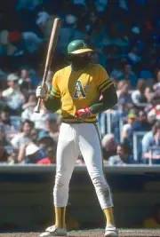 Dick Allen Oakland Athletics bats v the New York Yankees at an Maj- Old Photo