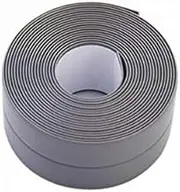 EZONEDEAL 2PCS Bath & Kitchen White Caulk Tape Waterproof Self Adhesive Sealant Strip Wall Sealing Tape Caulking Tape, Caulk Strip Corner sealant Tape for Bathroom Shower Bathtub - Grey