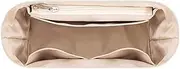 [XIAOYIBAIHUOUK] Bag Organizer for Chanel 19bag Handbag Polyester Lined Storage Bag Bag Storage Insert Portable Cosmetic Bag, Beige, One Size