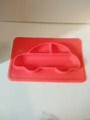 2 PC. Toddler Silicone Grip Food Section Plate And Bowl. Jolly Jon Products.