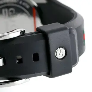 GUCCI YA137301 古馳 手錶 36mm 黑色面盤 黑色橡膠錶帶 女錶 男錶