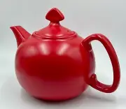 NWT RED CHANTAL SEMI-MATTE 4-CUP TEAPOT, COLORFUL AND FESTIVE