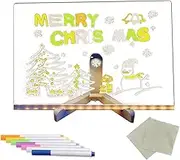 LED Note Board with Colors for Kids - Dry Erase Writing Board,Dry Erase Board with Light, Light Up Message Board, LED Board White Board for Home