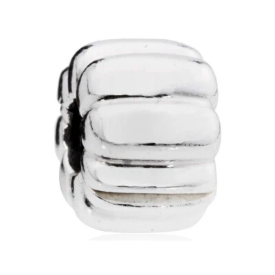 Pandora Ribbed Clip Silver Charm 790163