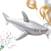Inflatable Shark Pool Float - Inflatable Animals Shark,Shark Pool Float, Shark Party Decorations, Stylish Realistic Pool Accessories for Birthday Pool