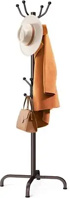 Pipishell Coat Rack with 14 Hooks, Freestanding Coat Rack Stand for Entryway,