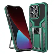 ZUSLAB iPhone 14 Pro Stand Case Rotate Magnet Ring Kickstand Military Grade Shockproof Heavy Duty Protective Cover for Apple - Green