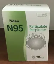 40 BOXES LOT FLTR NIOSH Certified 20 in one box N95 Respirator Face Masks