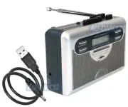 Premium AM/FM Radio Retro Tape Player Speaker Digital LED Clock Audio Recorder