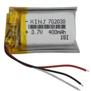 3.7V 400mAh 1.48Wh Li Battery 702030 Thermistor 3-Wires For Bluetooth Headset
