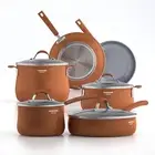 Cooper Pan Signature 10-Piece Ceramic Nonstick Aluminum Cookware Set, Induction