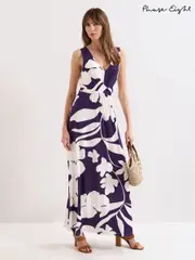 Phase Eight Purple Artemis Maxi Dress (W91276) | $275