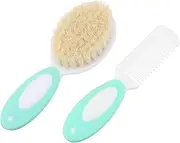 ibasenice Boys and Girls Head Massage Hair Brush Gentle Wool Bristles Grooming Comb for Newborn Scalp Care
