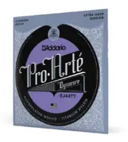 EJ44TT ProArte Dynacore Classical Guitar Strings, Titanium Trebles Extra-Hard