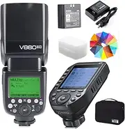 GODOX V860II-C with XProII-C Trigger for Canon, TTL Flash HSS 1/8000s 2.4G GN60 Battery 1.5s Recycle Time Camera Flash Speedlite Light for Canon EOS Cameras(V860II-C for Canon)