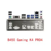 For ASRock B450 Gaming K4 B450 PRO4 IO I/O Shield Back Plate Stainless Steel