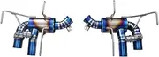 daili store Compatible With Ferrari F12 6.3L Exhaust Catback Pipe Performance Electric Valve Car Muffler Tips Cutout Remote Control Accessories (Color : Stainless Steel)