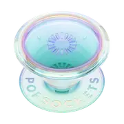 PopSockets PopGrip Phone Grip Stand Mount Holder Swap - Clear Iridescent
