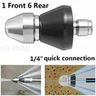 AU 1/4'' Sewer Jetter Nozzle Pressure Washer Drain Cleaner Pipe Jetter Nozzle