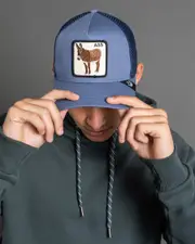 [Goorin Bros] Goorin Bros Men's The Blue Ass Trucker Cap One Size Blue