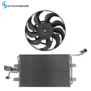 A/C Condenser & Cooling Fan Assembly Kit For 2000 01 02 03-2006 Audi TT Quattro (for: Audi)