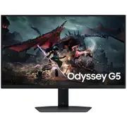 Samsung Odyssey G5 27" QHD 180Hz Flat IPS Gaming Monitor 2560x1440 - 1ms - DisplayPort - HDMI - AMD FreeSync - HDR400 - Height Adjustalble Ergonomic Stand - 100x100 [LS27DG502EEXXY]