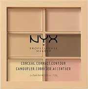 NYX Professional Makeup Conceal, Correct, Contour Palette, Light