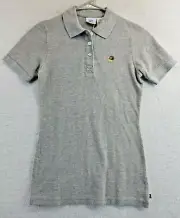 NWT Paul Frank Womens Youth Gray Polo Shirt Snail Logo Size XS