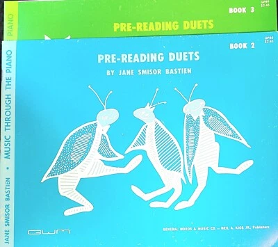 Pre-Reading Duets, Books 2 and 3, for Piano, by Jane Smisor Bastien