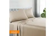 Kingtex Egyptian Cotton Sateen Luxury Sheet Set- Linen
