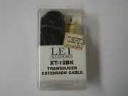 LEI Accessories XT-12BK 8-99 12' extension cable Lowrance and Eagle sonar