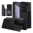 Rugged Card Wallet Stand Case For Samsung Galaxy Z Fold 6/5/4/3 with Pen Holder