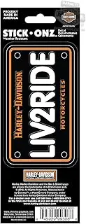 [HARLEY-DAVIDSON] Liv2Ride License Plate Stick-Onz Decal