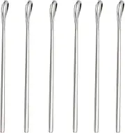Stainless Steel Coffee Stirrers Spoons 6 Pieces Ice Tea Long Spoons Drink Stir Sticks Spoon for Bar Coffee Cocktail…