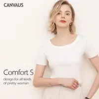 在飛比找ETMall東森購物網優惠-CANVAUS K1055純棉上衣短袖T恤