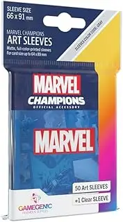 Fantasy Flight Games Gamegenics Marvel Marvel Chapmions Card Sleeves, Blue (50 Sleeves)