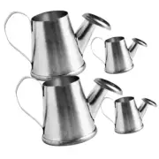 4Pcs Mini Iron Watering Cans Fake Kettle Model Miniature Handheld Watering Pots